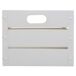 Cesto cuadrado de metal impreso Cesto cuadrado de metal impreso Blanco