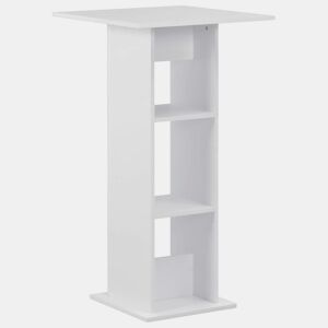 vidaXL Mesa de bar 60x60x110 cm branco