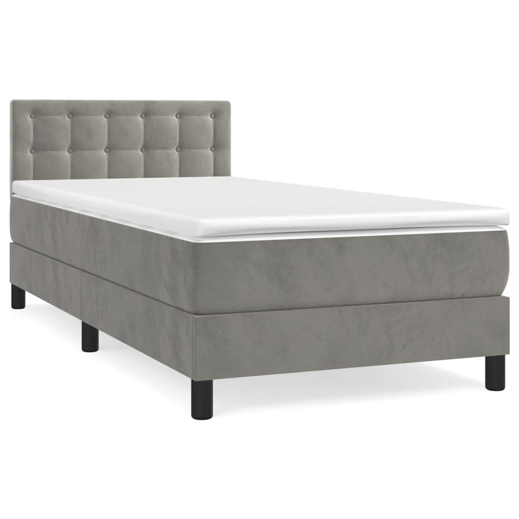 Cama box spring 80x200 Gris