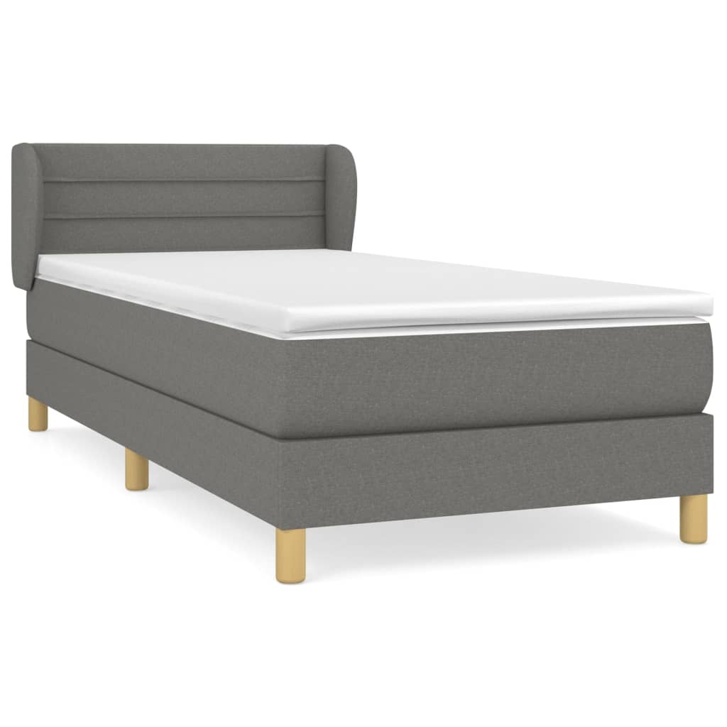Cama box spring 80x200 Gris Oscuro