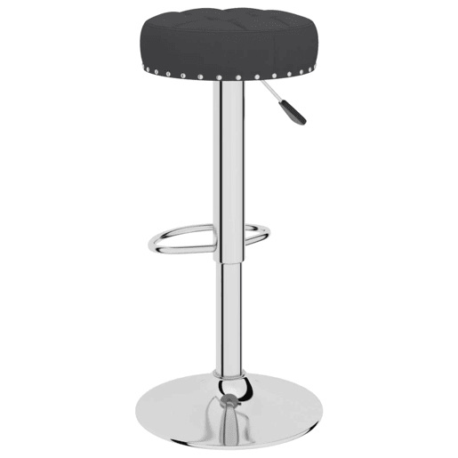 vidaXL Bancos de bar 2 pcs tecido preto vidaXL Bancos de bar 2 pcs tecido preto