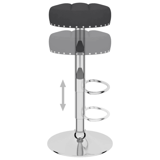 vidaXL Bancos de bar 2 pcs tecido preto vidaXL Bancos de bar 2 pcs tecido preto