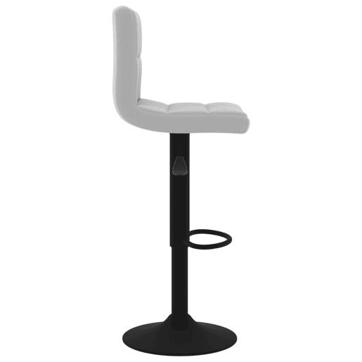 vidaXL Banco de bar veludo cinzento-claro
