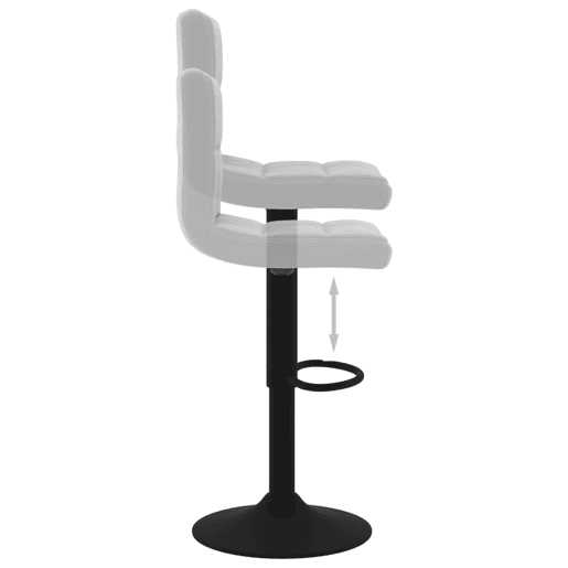 vidaXL Banco de bar veludo cinzento-claro