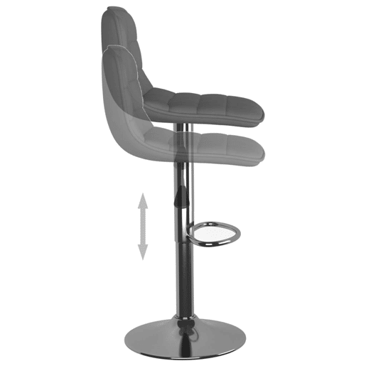 vidaXL Bancos de bar 2 pcs tecido cinzento-claro vidaXL Bancos de bar 2 pcs tecido cinzento-claro