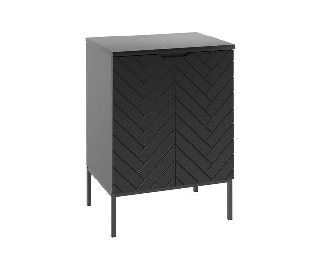 Mueble bajo lavabo encimera 2 puertas sobre patas Daria 60