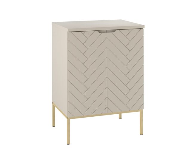 Mueble bajo lavabo 60cm encimera 2 puertas sobre patas daria cachemira