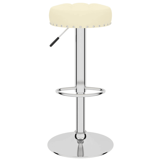 vidaXL Bancos de bar 2 pcs tecido cor creme vidaXL Bancos de bar 2 pcs tecido cor creme