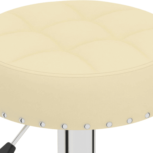 vidaXL Bancos de bar 2 pcs tecido cor creme vidaXL Bancos de bar 2 pcs tecido cor creme