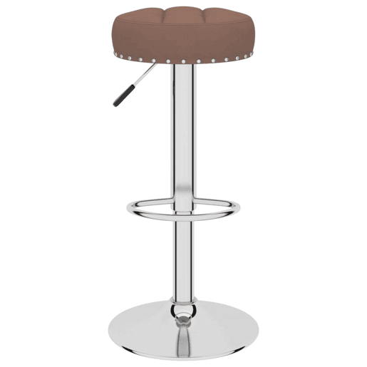 vidaXL Bancos de bar 2 pcs tecido castanho vidaXL Bancos de bar 2 pcs tecido castanho