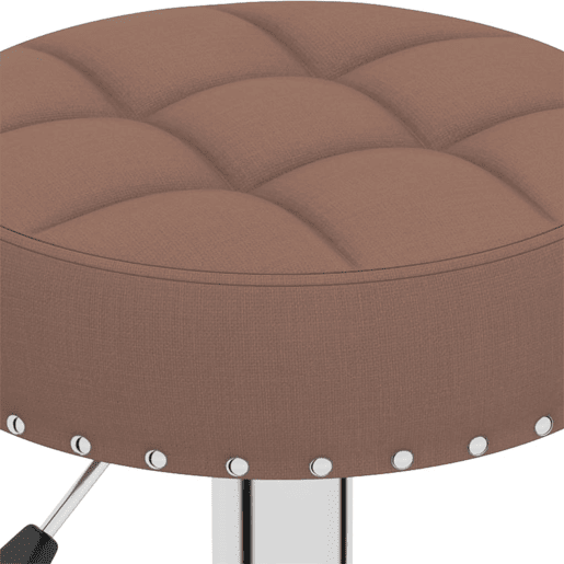 vidaXL Bancos de bar 2 pcs tecido castanho vidaXL Bancos de bar 2 pcs tecido castanho