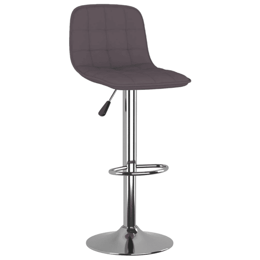 vidaXL Bancos de bar 2 pcs tecido cinzento-acastanhado