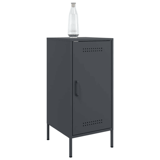 vidaXL Aparadores 2 pcs 36x39x79 cm aço antracite vidaXL Aparadores 2 pcs 36x39x79 cm aço antracite