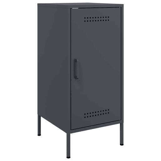 vidaXL Aparadores 2 pcs 36x39x79 cm aço antracite vidaXL Aparadores 2 pcs 36x39x79 cm aço antracite