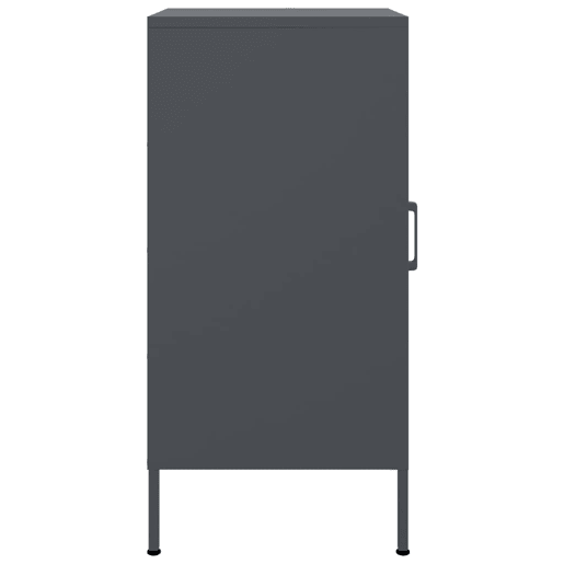 vidaXL Aparadores 2 pcs 36x39x79 cm aço antracite vidaXL Aparadores 2 pcs 36x39x79 cm aço antracite