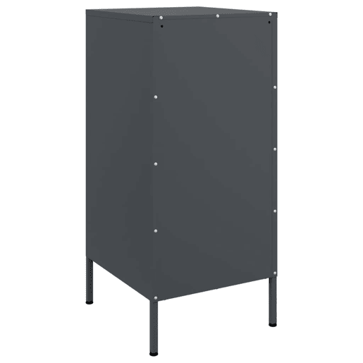 vidaXL Aparadores 2 pcs 36x39x79 cm aço antracite vidaXL Aparadores 2 pcs 36x39x79 cm aço antracite