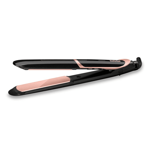 Ferro de Cabelo Babyliss Super Smooth 235 Preto Cor de Rosa Preto  Ouro rosa