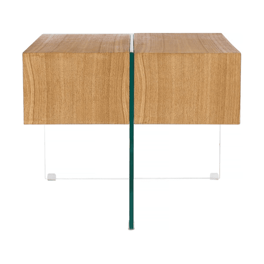 Mesa de centro Venezia - 60 x 60 x 50 cm - Acabamento carvalho