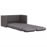 vidaXL Sofá-cama sem pés 112x174x55 cm couro artificial cinzento