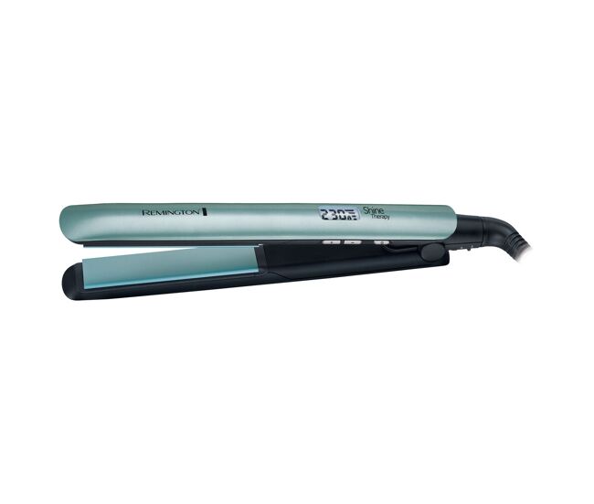 Plancha de pelo remington shine therapy s8500 blanco negro/plateado