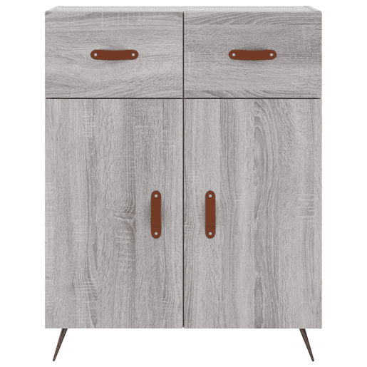 vidaXL Aparador 69,5x34x90 cm derivados de madeira cinzento sonoma