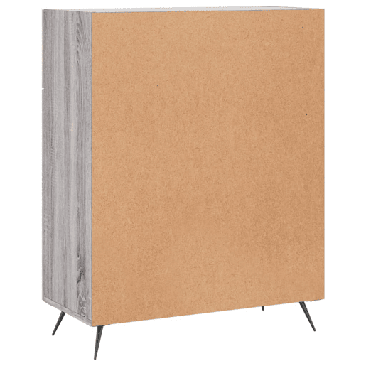 vidaXL Aparador 69,5x34x90 cm derivados de madeira cinzento sonoma