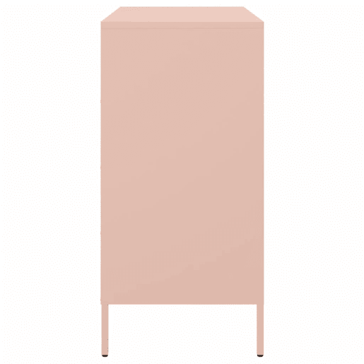 vidaXL Aparador 68x39x79 cm aço rosa vidaXL Aparador 68x39x79 cm aço rosa