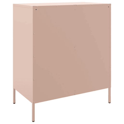 vidaXL Aparador 68x39x79 cm aço rosa vidaXL Aparador 68x39x79 cm aço rosa