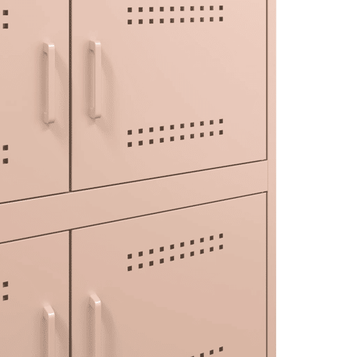 vidaXL Aparador 68x39x79 cm aço rosa vidaXL Aparador 68x39x79 cm aço rosa