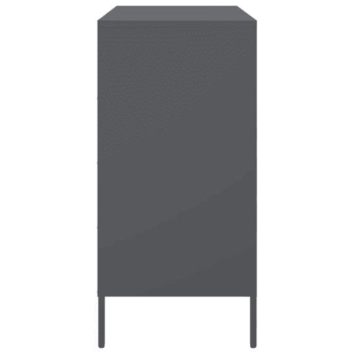 vidaXL Aparador 68x39x79 cm aço antracite