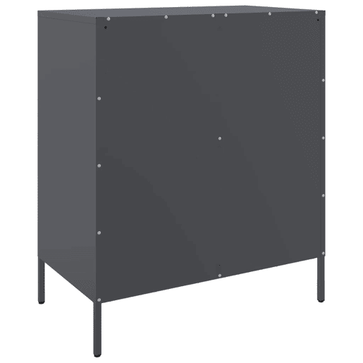 vidaXL Aparador 68x39x79 cm aço antracite