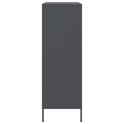 vidaXL Aparador alto 68x39x113 cm aço antracite vidaXL Aparador alto 68x39x113 cm aço antracite