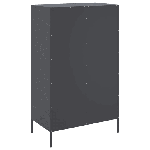 vidaXL Aparador alto 68x39x113 cm aço antracite vidaXL Aparador alto 68x39x113 cm aço antracite