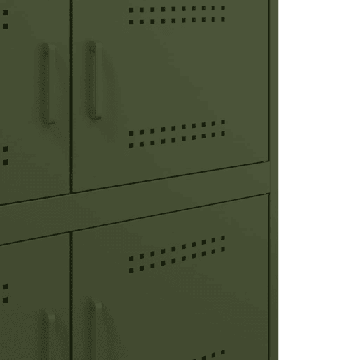 vidaXL Aparador 68x39x79 cm aço verde azeitona