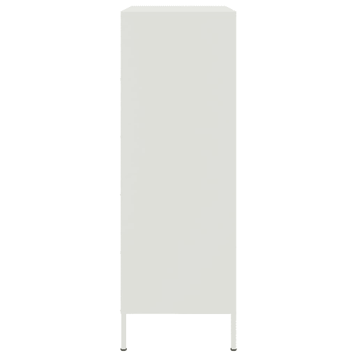 vidaXL Aparador alto 68x39x113 cm aço branco vidaXL Aparador alto 68x39x113 cm aço branco