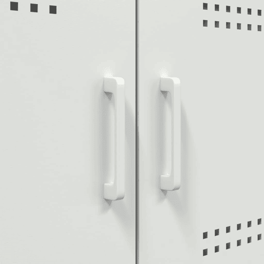 vidaXL Aparador alto 68x39x113 cm aço branco vidaXL Aparador alto 68x39x113 cm aço branco