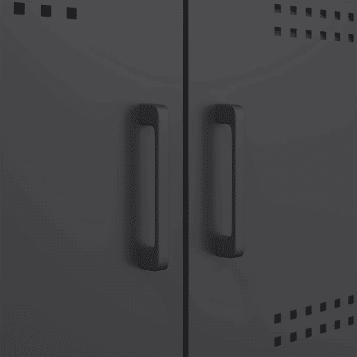 vidaXL Aparador alto 68x39x113 cm aço preto
