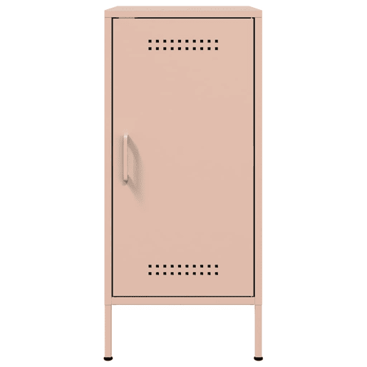 vidaXL Aparadores 2 pcs 36x39x79 cm aço rosa