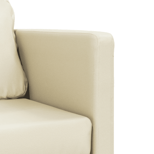 vidaXL Sofá-cama sem pés 112x174x55 cm couro artificial cor creme vidaXL Sofá-cama sem pés 112x174x55 cm couro artificial cor creme