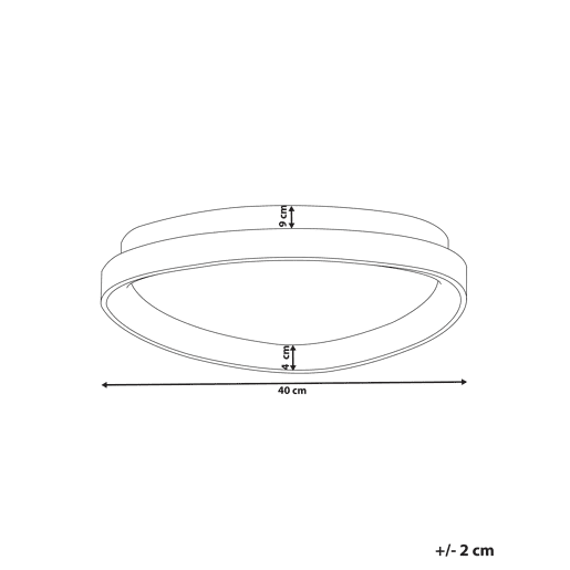 Candeeiro de teto LED NANDING Metal Branco