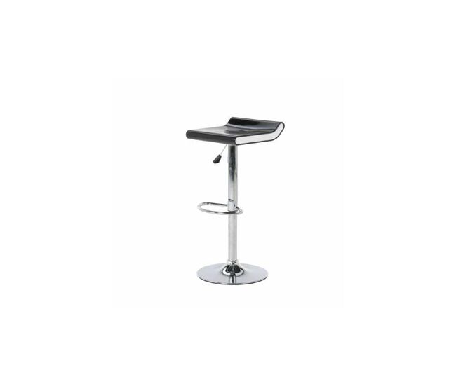 Conjunto 2 taburetes urales negro | estructura en abs con el lateral de color blanco | base de metal cromada
