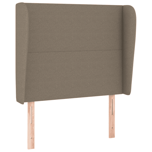 vidaXL Cabeceira cama c abas tecido 93x23x118128cm cinza-acastanhado vidaXL Cabeceira cama c abas tecido 93x23x118128cm cinza-acastanhado