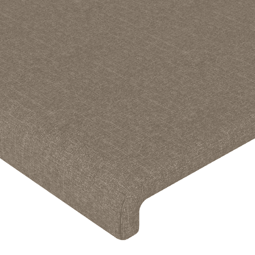 vidaXL Cabeceira cama c abas tecido 93x23x118128cm cinza-acastanhado vidaXL Cabeceira cama c abas tecido 93x23x118128cm cinza-acastanhado