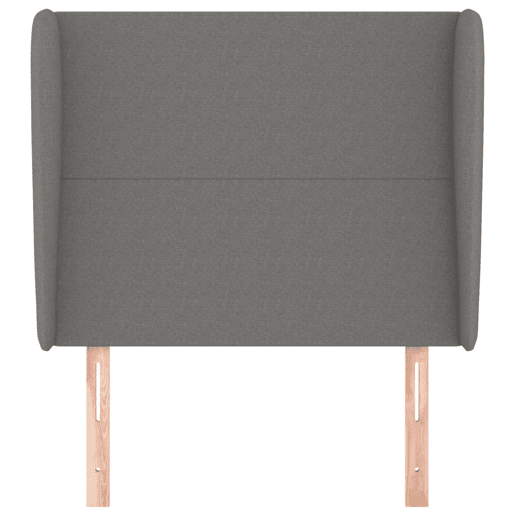 vidaXL Cabeceira cama c abas tecido 83x23x118128 cm cinzento-escuro vidaXL Cabeceira cama c abas tecido 83x23x118128 cm cinzento-escuro