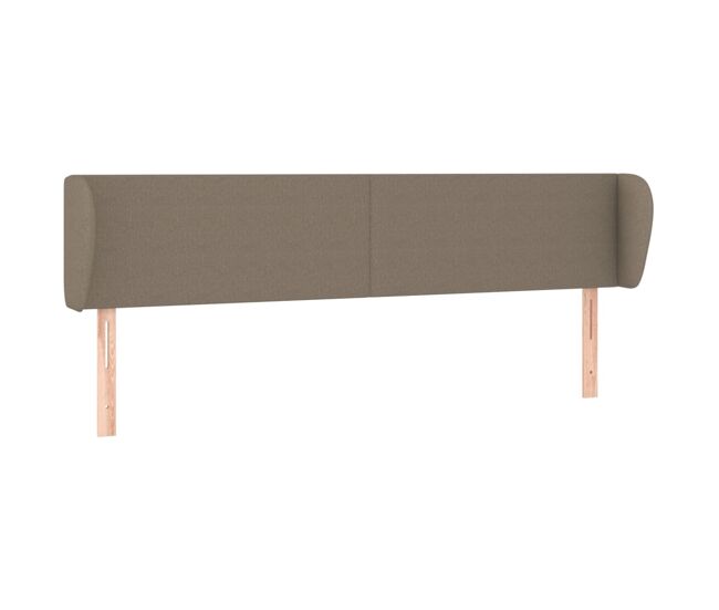 Vidaxl cabecero de tela gris taupe 163x23x78/88 cm