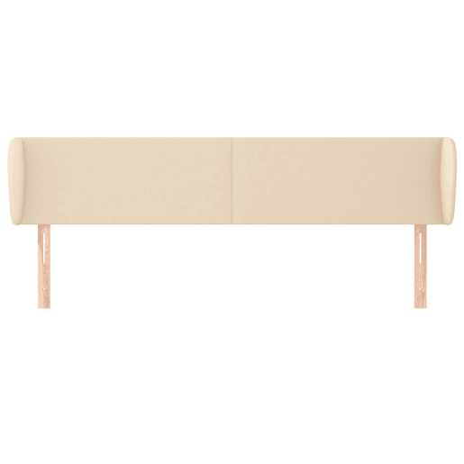 vidaXL Cabeceira de cama c abas tecido 203x23x7888 cm creme vidaXL Cabeceira de cama c abas tecido 203x23x7888 cm creme
