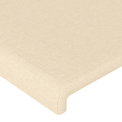 vidaXL Cabeceira de cama c abas tecido 203x23x7888 cm creme vidaXL Cabeceira de cama c abas tecido 203x23x7888 cm creme