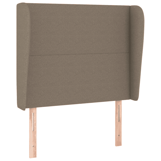 vidaXL Cabeceira cama abas tecido 103x23x118128 cm cinza-acastanhado vidaXL Cabeceira cama abas tecido 103x23x118128 cm cinza-acastanhado