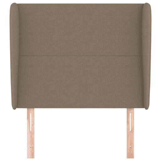vidaXL Cabeceira cama abas tecido 103x23x118128 cm cinza-acastanhado vidaXL Cabeceira cama abas tecido 103x23x118128 cm cinza-acastanhado
