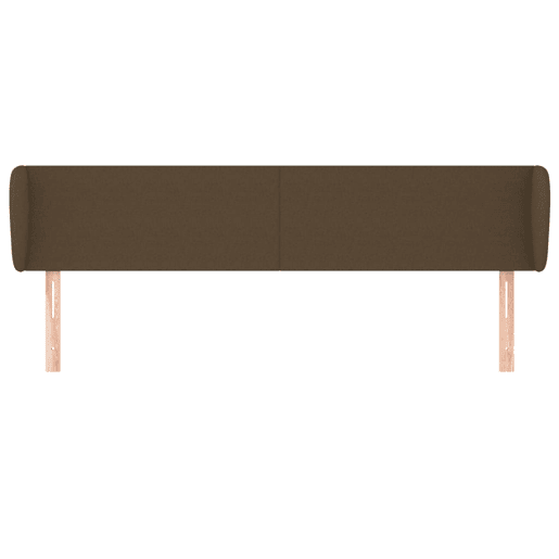 vidaXL Cabeceira de cama c abas tecido 183x23x7888cm castanho-escuro